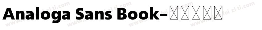 Analoga Sans Book字体转换